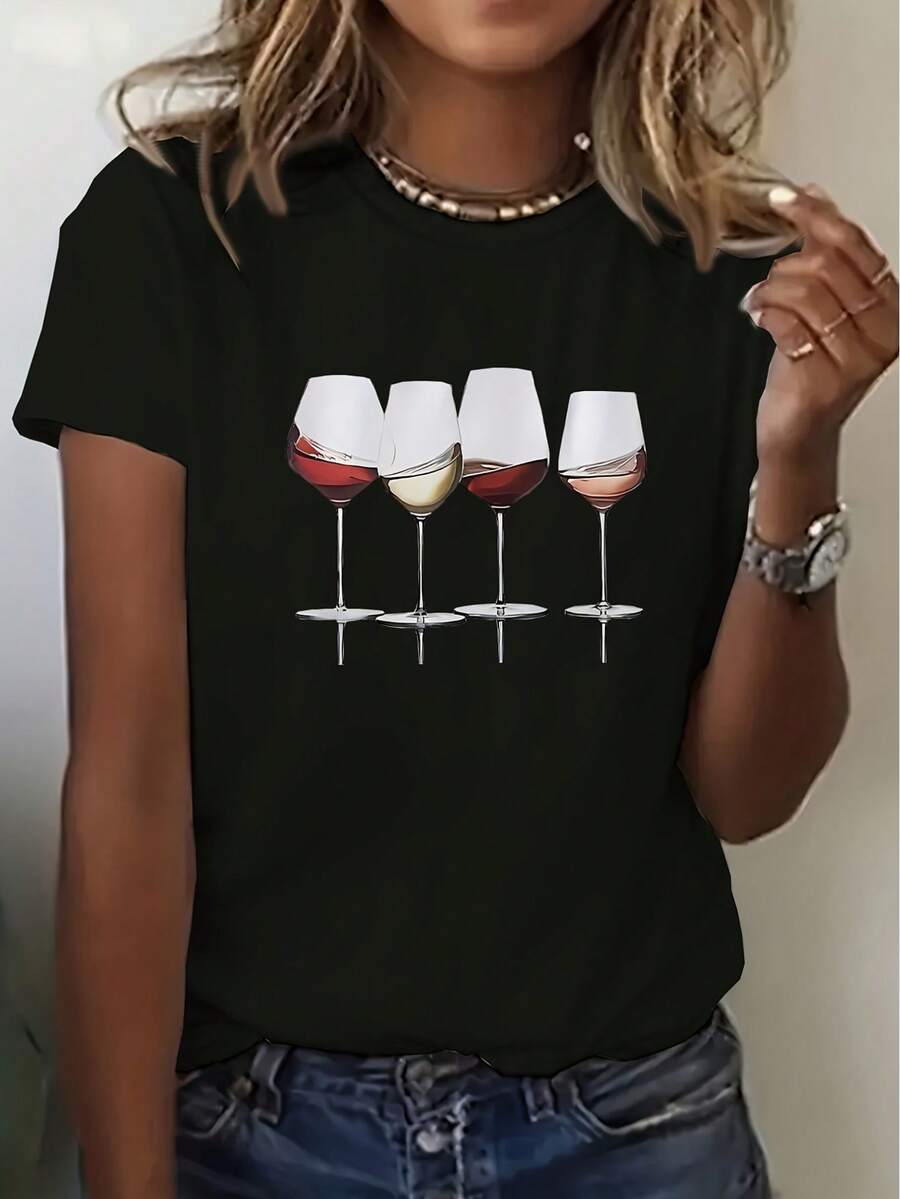 Women T-Shirts - Black - View 1