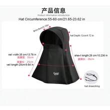 UPF 50+ Wide Brim Ice Silk UV Protection Sports Balaclava Hat. Women's Outdoor Breathable Sun Protection Hat, Full Face & Neck Coverage, Ice Silk Material, Summer Sun Protection Gift For Girlfriend And Mom - Universal Size - View 5