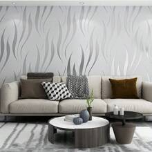 1 rouleau de papier peint motif vague d'eau, papier contact design géométrique moderne, papier peint amovible et imperméable pour salon, cuisine, chambre, dortoir, renouvellement de meubles, papier peint esthétique d'automne - Gris argent - Voir 5