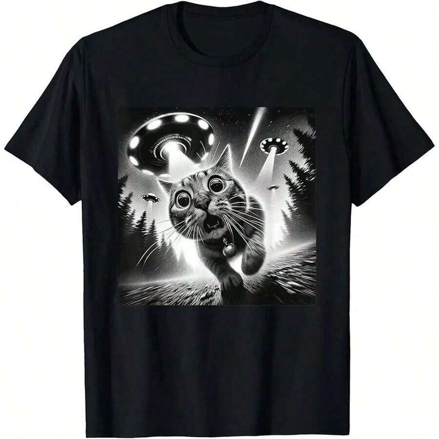 Short-Sleeved T-Shirt With A Fun Print For Dog Lovers, Accessories And Items For Dog Owners, "Life Without Dogs Is Cute... I Don't Think So", Unisex For Adults And Children, Black, 100% Cotton. - 黑色 8 - 查看 1