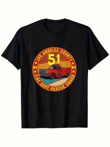Camiseta unisex, para hombreDe una sola piezaRedondoCuelloCamisetaconaCamiónDiseño,aVersátilInformalSuperiorAdecuadoparaTodosSeasons,ropademujer,blusasparamujer,topsdemujer,playerasdemujer, GráficoimpresoAmigable con la piel, estilo de los 90Retro, Ropa Urbana, De ModacasualCamisetas, GráficasimpresoAmigable con la piel, estilo de los 90Retro, Ropa Urbana, De Modacasualcamisetas - Negro - Ver 1