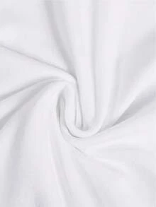 Camisa de hombre con hombros caídos y bordado de flores - Blanco - Ver 4