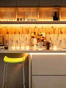 1pc White USB LED Strip Light, 60 LEDs/M, Non-Waterproof, Flexible LED Strip, Suitable For TV, Computer, Kitchen Backlight Lighting. Solid Color Non-Dimmable Warm White LED Strip, USB Flexible Lighting Strip, Can Be Used For Room, Bedroom, Kitchen, Cabinet, Living Room Decoration, Length Options 1m/2m/3 Meters/4m/5m/10m, Suitable For Stairs, Holiday And Daily Decoration Lighting Strip. - White - View 6