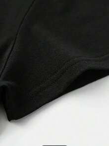 1 Letras Figuras ImpresióN De Bloque Casual Fiesta Dulce Ninguno Diario Noche De Fiesta Vacaciones Boda Oficina Casa Verona Camiseta De Manga Corta Con Cuello Redondo Informal Para Mujer Con Estampado De TiburóN Y ConservacióN Del OcéAno - Negro - Ver 5