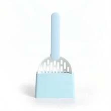 Plastic Cat Litter Scoop With Base, Self-Cleaning Cat Litter Box Scoop, Kitten Toilet Cleaning Tool, Cat Supplies - Multicolor - View 12