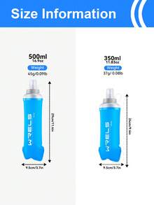 1個 WRELS 柔軟水瓶，可折疊無味運動水瓶，適合健身和騎行，矽膠柔軟瓶口，非常適合徒步、遠足、露營、戶外活動和馬拉松跑步愛好者 - 彩色 - 查看 3