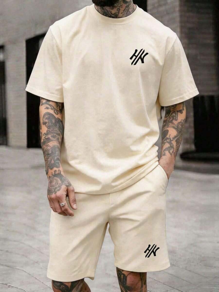 Summer Men's Crew Neck T-Shirts Gym Leisure Vacation High Quality Men's Shirts Fashion Prints Y2K Men's Clothing Festival Sweatshirt Men's Sets Men's Gifts Local Mexico - 杏 - 查看 1