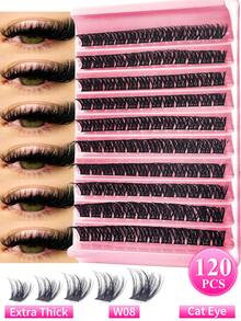 120/120/120/110 cặp mi giả D Curl tự làm, 80 cặp mi giả D, mi nối D Curl 0.07mm hỗn hợp tự nhiên, mi giả siêu dày và dài, mi đơn xoăn, mi mỏng và dài, mi dài và có vẻ ngoài giống hoạt hình, phù hợp cho người mới bắt đầu tại nhà. 120 cặp mi giả siêu dày, 120 cặp mi giả dung lượng lớn, mi giả, mi riêng lẻ, mi, mi giả. - Xem 3