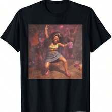 Camisetas estilo animeFunny Black Doll Party Meme T-Shirt,Camisetas con diseños gráficos para niños pequeños, Camisa de manga corta para hombre,aptas para el uso diario,Camisa de mujer,Camiseta de apoyo al Mundial,Camisetas con temática de primavera 2026 - Negro - Ver 6