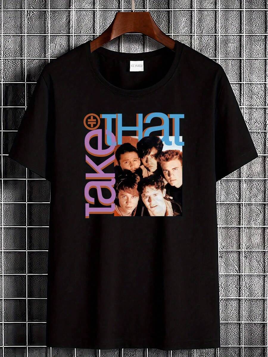 Camiseta Gráfica Vintage de Manga Corta Transpirable para Hombre con Diseño de la Formación de 1993 - una Camiseta Retro de Banda Negra para Fanáticos de la Música de los 90, con una Camiseta de Concierto Suave y Transpirable, Adecuada para Atuendos Casuales y Eventos Temáticos. Estilo Casual de Verano, una camiseta de manga corta adecuada para el hogar, el uso diario, fiestas y viajes, perfecta como regalo para amigos o familiares. - Negro - Ver 1