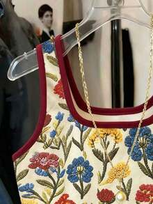 Mejor vendido top ajustado estampado para mujeres - Rojo y blanco - Ver 3
