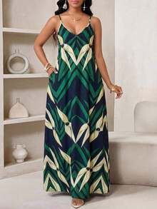 Lady Vestido largo con estampado de leopardo para mujer, estilo bohemio, sin espalda, holgado, vestido maxi suelto sin tirantes para cumpleaños, eventos, vacaciones, vestidos casuales, vestidos boho/bohemia/boho, top halter, ropa africana para mujer - Multicolor 8 - Ver 6