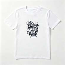 Playera Estampado Frase Motivacional - Algodón Puro Mujer Inspiración - Blanco - Ver 1