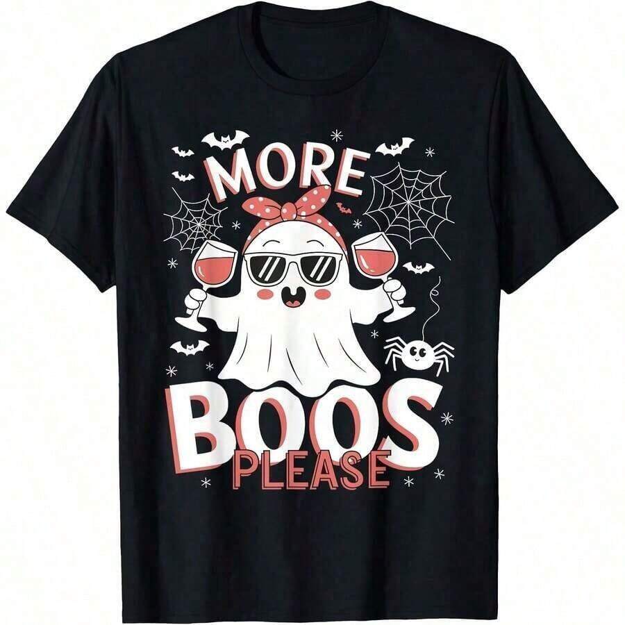 1 Pc. "Humidity Is Like An Oyster," A Funny Sfish Shuck T-Shirt For Men And Women, Suitable For Year-Round Wear, Short-Sleeved Crew Neck T-Shirt, Printed On One Side, 220g Pure Cotton, A Fun Printed Top For Women. 100% Cotton With Graphic Print - 黑色5 - 查看 1
