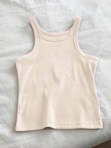 Top de tanque casual de moda para mujer de unicolor y ajustado - Multicolor - Ver 5