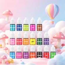Colorful Gel Pigments - High Concentration Pigments, Soap Coloring Agents, Decorative Tools, DIY Silicone Mold Gel, Suitable For Baking Decoration, Soap Making (Stickers Randomly Included) - Multicolor - View 19