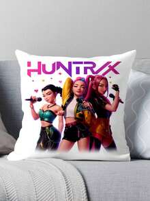 Hasbro K-POP 女團主題枕套，柔軟蓬鬆枕面，適用於沙發、臥室、宿舍或作為床鋪方形靠墊裝飾 - 多色 - 查看 8