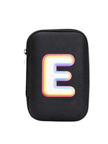 A-Z Letter EVA Storage Bag, Travel Data Cable + USB Cable Organizer Pouch, Electronics Accessories Carrying Case, Suitable For Cables, Chargers, Earphones, Earbuds, Convenient For Travel, Work, Study, Dorm Use - Multicolor - View 21