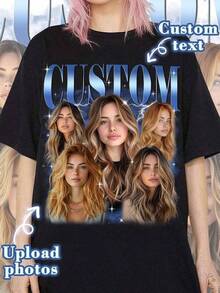 Camiseta unisex de manga corta, personalizadaNoviaCopia pirataRapCamisetaPersonalizadoNoviaCaraPatrón,PersonalizadoRetroAños 90Patrón,Verano,MujeresVeranoDesgaste,MujeresVacacionesAdecuadoParaAtrásAEscuelaTemporadaAtrásAEscuelaInformalNegroParaJugadores en familiahombre, , , Dazymujer,romwehombres, bohochic,maestrasregalos,camisetaparaconjuntos de mujercon curvasparamu,y2k, - Negro - Ver 6
