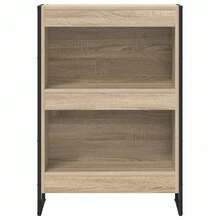 vidaXL Bücherregal Sonoma 60 x 30 x 86,5 cm Holzwerkstoff Wohnzimmer- und Arbeitszimmermöbel, Wohnzimmerschränke und Bücherregale, Möbeldekorationen, Vitrine für Figuren und Sammlerstücke - Braun - Übersicht 4