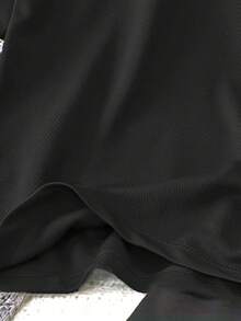 Elegante Camiseta Diaria con Diseño Divertido de la Tabla Periódica Científica - Camiseta de manga corta y cuello redondo de poliéster suave y transpirable, adecuada para adolescentes - Diseño "Es Ciencia" con elementos coloridos de la tabla periódica - Camiseta de moda elegante, adecuada para todas las estaciones. - Negro - Ver 5