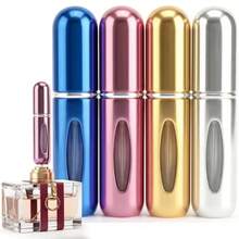 5ml Travel Perfume Bottle Refillable Atomizer Sprayer For Perfume, Leakproof Perfume Atomizer Travel, Blue, Pink, Gold, Silver - Xanh lam Hồng Vàng Bạc - Xem 10