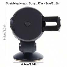 Soporte de teléfono para coche/Soporte de teléfono con ventosa para coche, Soporte de teléfono para coche con ventosa para el salpicadero, Soporte de navegación para camión - Negro - Ver 3