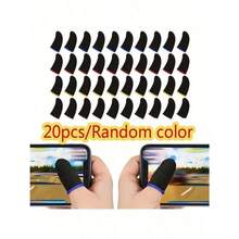 10pcs/20pcs Breathable Anti-Sweat Finger Sleeves, Comfortable & Precise, Enhance Gaming Experience, Elastic/Odor-Resistant/Good Conductivity - Multicolor - View 10