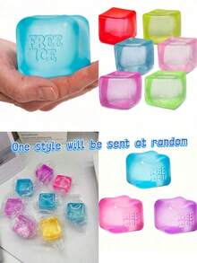 1pc Honeycomb Malt Candy Soft Mud Cube, Ice-Like Soft & Elastic Squeezable Cubic Foam Texture Hand Relaxation Tool, Releases Pressure And Calms Emotions, Suitable For Office, Home, Daily Resting - One Size Random - View 10