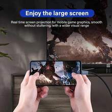 4K 30Hz USB-C To Adapter Cable, Compatible With Laptop, PC, Phone, TV, Monitor, Projector, Tablet - View 4