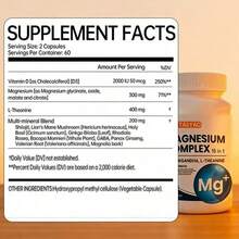 Miriyalyad Magnesium Complex For Women – DeepCalm 15-In-1 Glycinate & Citrate Capsules With  L-Theanine – 120 Vegan Capsules[Free Shipping ] - 1PCS - View 5