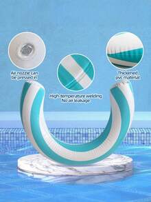 1 chiếc phao bơi hình bán nguyệt chữ U bơm hơi, phao bơi hình vòng cung sọc PVC, thảm phao bơi, vòng bơi bơm hơi, phao bơi và ván nổi bơm hơi thích hợp cho các hoạt động dưới nước, hồ bơi, bãi biển, tiệc theo chủ đề và các tình huống khác. Lý tưởng cho cắm trại ngoài trời, bãi biển và sử dụng bên hồ bơi. Một món đồ chơi bãi biển, đồ chơi hồ bơi, vật dụng cần thiết cho kỳ nghỉ, phao bơi dành cho người lớn, tiệc bể bơi, trò chơi bãi biển và là vật dụng không thể thiếu cho những giờ phút vui chơi và thư giãn dưới nước mùa hè. - Nhiều màu - Xem 5