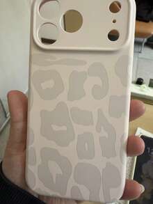 Cheetah,Leopard Print Fashionable White Leopard Print Phone Case Compatible With IPhone 17 Pro Max/17 Pro/17/16 Pro Max/16/16 Pro/15/15 Pro Max/15 Pro/11/12/13/14 Pro Max/12 Pro/12 Pro Max/13 Pro/13 Pro Max/14 Pro/14 Pro Max/16 Plus/15 Plus/14 Plus, Full-Coverage Anti-Fall Protective Soft Case, Minimalist & Creative - White - View 5