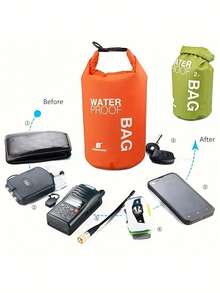 Lightweight Large Capacity Waterproof Dry Bag, Unisex Sports Waterproof Bag, Roll-Top Dry Storage Bag, Camera Storage Bucket Bag, Compression Bag, Suitable For Kayaking, Hiking, Boating, Fishing, Swimming Gear Storage, Essential Travel Camping Beach Accessory - Multicolor - View 6