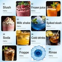 SPZTJK SPZK Professional Slushie Maker, 2L No-Ice Slush Machine With Smart Digital Display, 8 Drink Modes, Self-Cleaning Function, Electric Frozen Drink Machine For Margaritas, Milkshakes, Iced Coffee, Summer Kitchen Essentials - 美規A型插(110-127V) - 查看 3