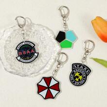 RE Biohazard Series Acrylic Keychain - Umbrella Company/North America BSAA Logo/Star Police Department Badge, Cool And Compact Pendant Decoration, Backpack Wallet, Car Key Metal Keychain Accessories, Gift For Friends. - Multicolor - View 12