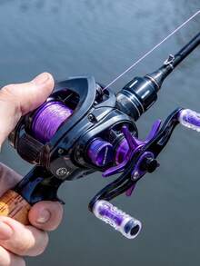 BILLINGS Máy câu DC Baitcaster, Máy câu Baitcasting điều khiển kỹ thuật số, Máy câu siêu nhẹ 158.5g, Tỷ số truyền 7.2:1, Lực kéo tối đa 5KG, Có bộ phận báo hiệu khi hãm dây, 5+1 bạc đạn, Máy câu nước ngọt và nước mặn - Nhiều màu - Xem 12