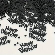 15g Confettis d'argent "Joyeux anniversaire", mélangés avec des strass transparents, décoration de gâteau et de fête, avec des lettres argentées brillantes "Joyeux anniversaire" et des strass étincelants, convient à diverses scènes de fête d'anniversaire. Fabriqué en matériau argent brillant, uniformément brillant et indélébile, bords soigneusement découpés, rigide et durable, peut être directement éparpillé sur les tables. - Voir 4