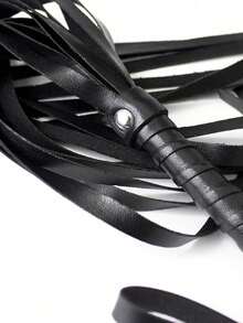 Black Small PU Leather Flogger, BDSM Whip, Bondage Toy For Adult Intimate Games, Sensual SM Products - 1PC - View 5