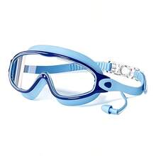 1/2pcs Kids Swimming Goggles With Earplugs, Large Frame Anti-Fog/Wide Vision Swimming Goggles For Boys And Girls Ages 4-12, First Day Of School - Multicolor - View 11