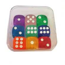 1pc/9pcs Set 14mm Dice, Multi-Color, Suitable For Math Games And Gamers - Multicolor - View 3
