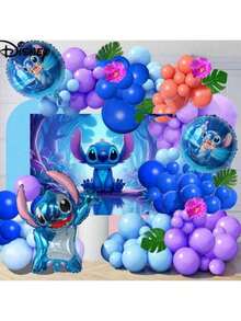 Phông nền ảnh chủ đề Stitch, trang trí tiệc hoạt hình Stitch cho sinh nhật, sự kiện trường học - dùng cho họp mặt gia đình, tiệc trường học, tiệc tiết lộ giới tính, tiệc Stitch, trang trí tiệc, trang trí ngày lễ, họp mặt hàng ngày, tiệc Giáng sinh - Nhiều màu - Xem 6