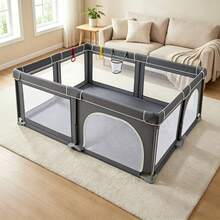 Portable Baby Playpen, Foldable Playpen For Children, Various Colors Available - Dark Grey - View 11