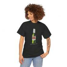 Camiseta vintage de diseño minimalista "Stella Artour" de Arthur Hill, 100% algodón puro, colores cómodos, diseño de manga corta y cuello redondo, nueva camiseta ajustada para mujer, estilo de diseño primavera/verano, estilo para parejas, perfecta para usar en conjunto. - Negro - Ver 3