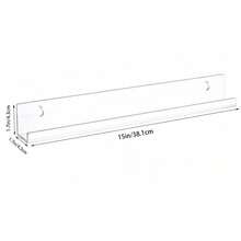 2/4/8pcs Record Wall Rack, Transparent Acrylic Suspension Rack, Available In Various Sizes, Suitable For Storing And Displaying Album Records, Wall Decoration, Children's Books, Magazines, Photos And Other Storage - Clear - View 7