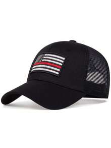 Black Red Embroidery