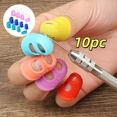 Bộ 5 bao ngón tay guitar bằng silicon - Bao bảo vệ ngón tay dành cho người mới bắt đầu luyện tập bấm và lướt dây đàn.