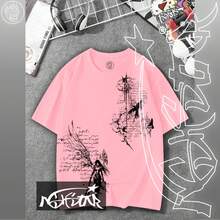 Premium 100% Cotton ASHSTAR "Gothic Witch" T-Shirt - 淺粉色 - 查看 1