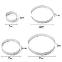 Stainless Steel Perforated Tart Rings For Baking Nonstick Cake Mould Metal Pastry Mold For Fruit Tartlet - Bạc - Xem 6
