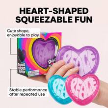 NeeDoh Heart Squeeze Toy, Heart Shaped Stress Relief Fidget Toy, Soft Slow Rebound Portable Fun Toy - Multicolor - View 3
